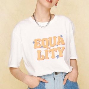 NWT Nasty Gal EQUALITY Graphic Tee Small